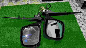 Toyota ESTIMA ACR30 SIDE MIRROR CERMIN BIRU ORIGINAL 🇯🇵
