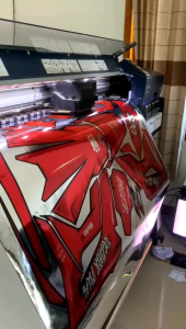 decal sticker crf 150L full body list merah free request bahan premium