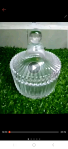 RED CHERRY Altai candy box /crystal glass serving bowl
