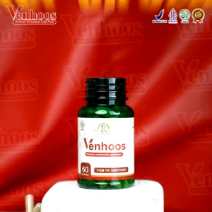 VENHOOS: Obat Wasir Paket 1 Botol Isi 60 Kapsul Herbal Asli Original Bpom