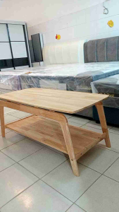 Coffee Table Rubberwood Coffee Table Natural Meja Kopi Meja Kopi Kayu