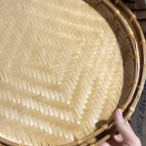 Mẹt tre Vàng bền  [ Loại 2 ]  đan cạp mây hun khói  mẹt ăn vặt  trưng bày sản phẩm.
