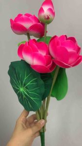 Cành hoa sen giả cao 50 cm