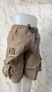 Celana Pendek Katun Celana Santai Anak Cowok Saku Samping Celana Kargo Untuk Anak Umur 2-11 Tahun