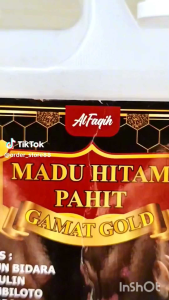 Madu Hitam Pahit 1 KG extra Gamat Gold dan Daun Bidara