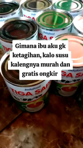 Susu kental Manis Tiga Sapi 490gr