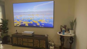 [Top1 Seller for Projectors] XGIMI AURA 2 Google TV with Official Netflix UST Laser Projector c/w 3D Glasses x 2pcs Dolby Vision IMAX Enhanced 2300 ISO Lumens Intelligent Screen Adaption 60W Harman Kardon Speakers (2 Years Local Warranty)