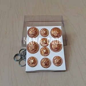 kancing pdu pengayoman logam