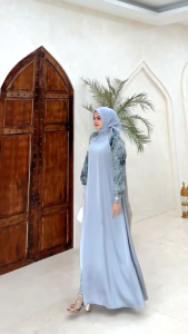 DRESS GAMIS ADA JUMBO MODE ALINDA TERBARU BY ALODY 100%ASLI REAL