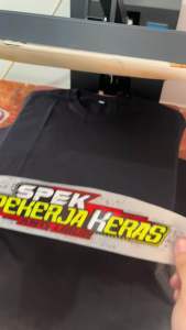 KAOS SPEK PEKERJA KERAS - perlu sedikit kerja keras untuk memvayar lunas mulut yg tidak berkelas (Tebal bahan combed 24s)