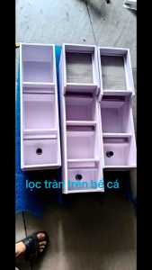 Lọc tràn trên bể cá fomex 10ly . rộng 12cm cao 15cm .nhận làm theo yêu cầu