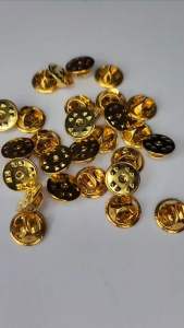 แป้นหมุด สีทอง ติดแน่นมาก 1ห่อ6ชิ้น