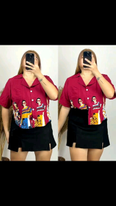 PLUS SIZE FEMME/PRINTED/PLAINS POLO FITS UPTO 2XL