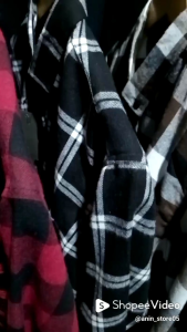 Kemeja flanel unisek lengan panjang kotak-kotak kualitas impor bisa pilih motif