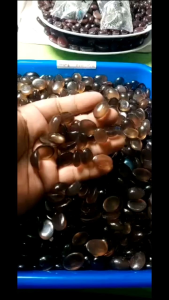 CINCIN BATU AKIK PADANG SOLAR/ SOLAR KOPI NATURAL / Batu akik solar giwang