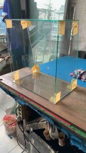 Etalase Showcase Pemanas Warmer Ayam Fried Chicken Frameless