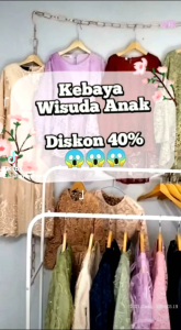 Baju Kebaya Anak Perempuan Modern Gamis Slayer Usia 4 Sampai 14 Tahun Sd Smp