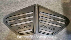PERODUA Alza 2009-2021 Rear Side 3D Carbon Style Window Triangle Mirror Cover Protector Casing