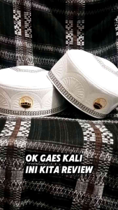 peci Malaysia logo kabah putih kpiah pria dewasa dan anak