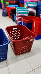 Bakul Dobi/ Bakul Serbaguna/ Bakul Plastik/ Multipurpose Square Basket/Big Laundry Basket
