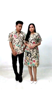 Baju batik couple & family terbaru seragam pakaian keluarga lengkap bisa pisah motif songketan kuning