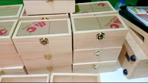 Kotak Uang kotak kayu pinus ring box perhiasan