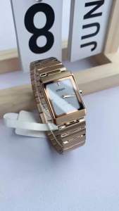 Đồng Hồ Nữ Citizen EG6013-56A Eco Drive Size 25x35 Rose Gold Mặt Chữ Nhật