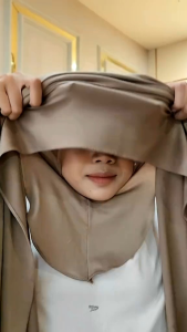 Pashmina Inner Jesey Menutup Leher Instan / Hijab Pashmina Ovale Inner Menutup Dada Instan Jersey