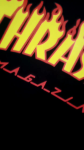 Hoodie Thrasher Magazine Hitam Api Streetwear Kekinian Pria Wanita