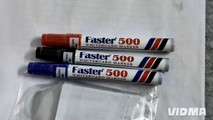 Faster 500 Whiteboard Marker Red Black Blue