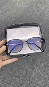 Kacamata Photocromic Wanita Lensa Antiradiasi Bluecromic Minus Free Box & Lap Aksesoris Fashion Frame Plastik Tebal Elegan