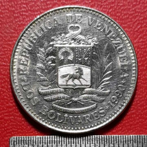 Koleksi koin kuno Venezuela klasik Libertador 1990