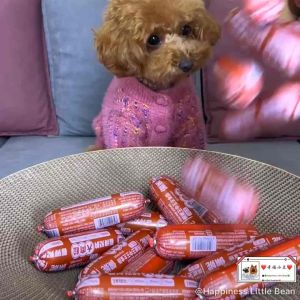 1Box 24pcs 2.4kg佩妮王中王生骨肉宠物犬全价主食大肉肠狗狗火腿肠幼犬成犬营养主食拌粮Peini Pet Main Complete Raw Meat Big Sausage For Dog Chicken Duck Beef