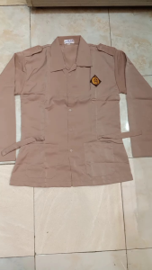 Baju Pramuka SMP Dan SMA Perempuan Bahan Twis Licin