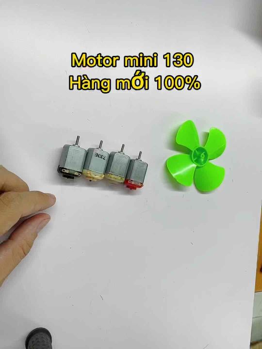 Motor điện mini 130 điện áp 3V - 6V tốc độ cao 18000 vòng có chổi than - LK0004