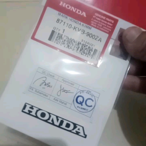 Stiker Logo Label Honda Ukuran 6cm Original Hitam Putih
