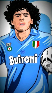 Poster dinding Diego maradona size A3+