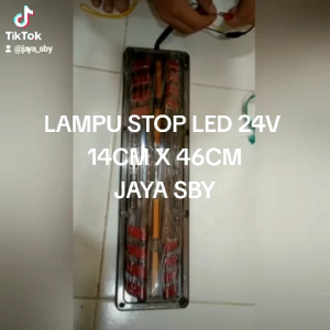 LAMPU STOP LED SIRIP 24V UKURAN 14CM X 46CM HARGA SEPASANG