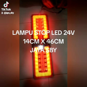 STOP LAMP LAMPU TRUK BELAKANG LED K 24V UKURAN 14CM X 46CM HARGA PER SEPASANG