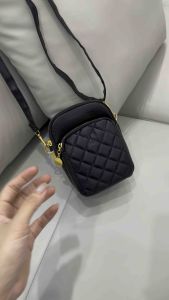 Túi xách nữ đeo chéo dáng đứng điện thoại 3 ngăn da mềm tag chữ X