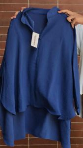 Blouse Vneck Oversize Wanita Premium Baju Atasan Wanita Lengan Panjang Dewasa