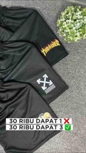 PAKET 3 PCS HEMAT NAN MURAH CELANA BOXER MOTIF SANTAI NYAMAN SKENA BLACK