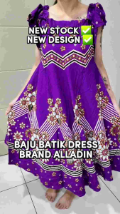 ALADDIN BAJU BATIK TIDUR KLOK SEROT BAJU DRESS / FREE SIZE GOOD QUALITY.