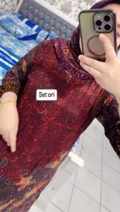 Gamis Set Hijab Setorjoan Motif Baru & Viral
