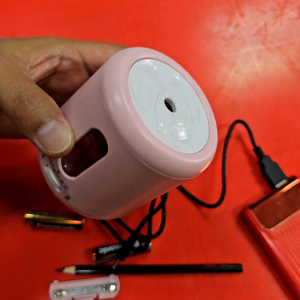 กบเหลาดินสอไฟฟ้า 3 ระบบ เสียบสายชาร์จ USB กบเหลาดินสออัตโนมัติ