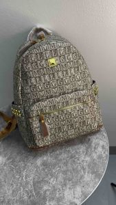 Balo thời trang đi học QC size 32x38 màu xám viền nâu