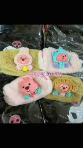 Túi đựng bút phủ lông Loopy Cá Loopy Thỏ Màu Hồng Nâu Phối Lông Siêu Mịn Dễ Thương