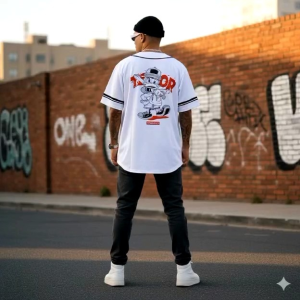 KAOS PRIA OVERSIZE/KAOS SABLON DEPAN BELAKANG/BAJU PRIA UKURAN JUMBO/KAOS MOTIF SABLON BASEBALL