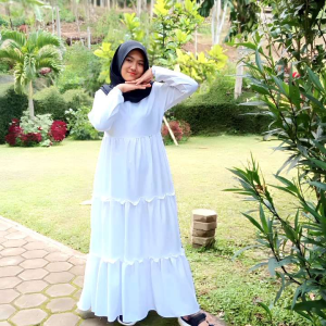gamis putih dewasa terbaru