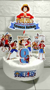 Luffy One Piece Cake Topper (High-quality Personalize Ready-to-use)